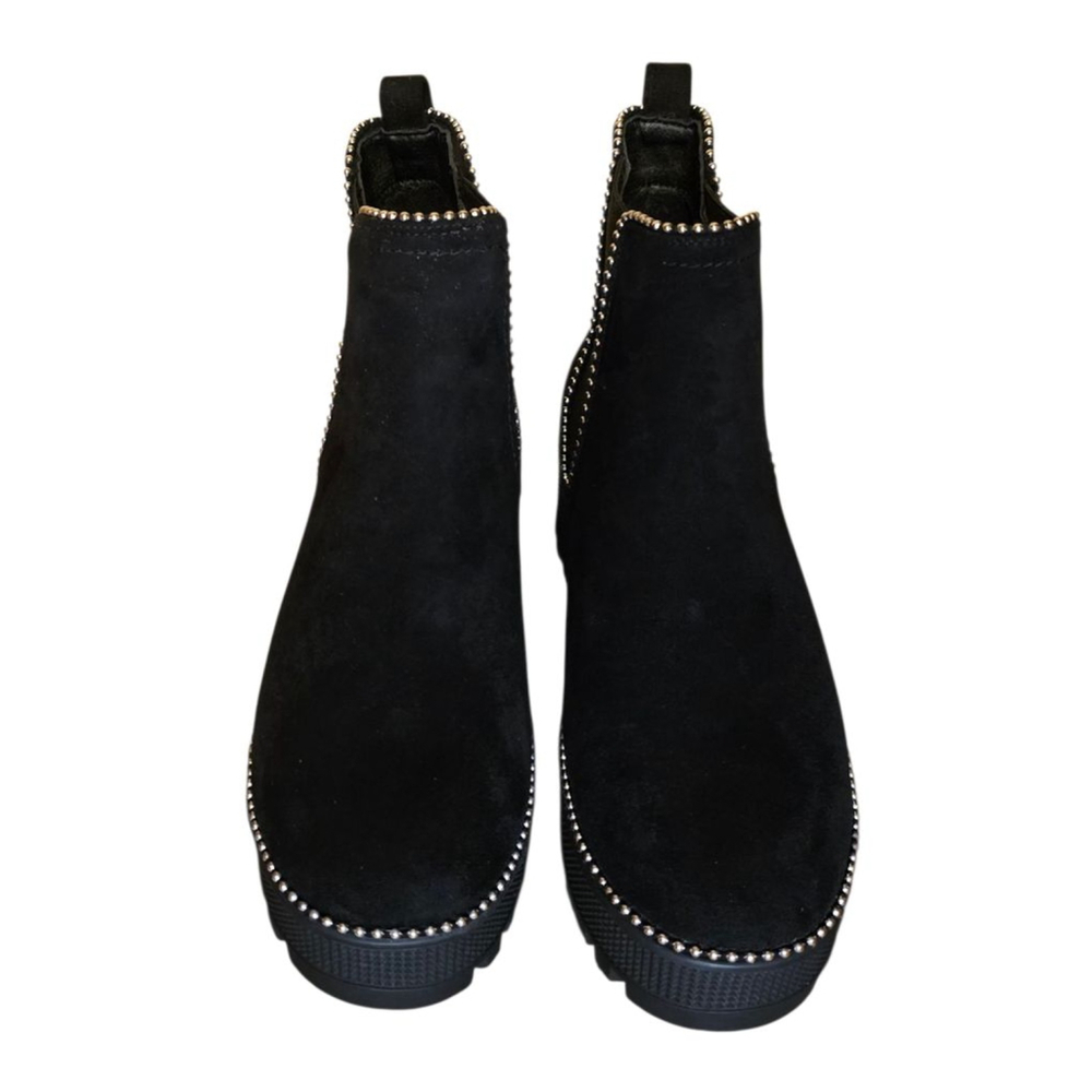NWT Cape Robbin Black Tilda Bootie with Silver Studs Size 7